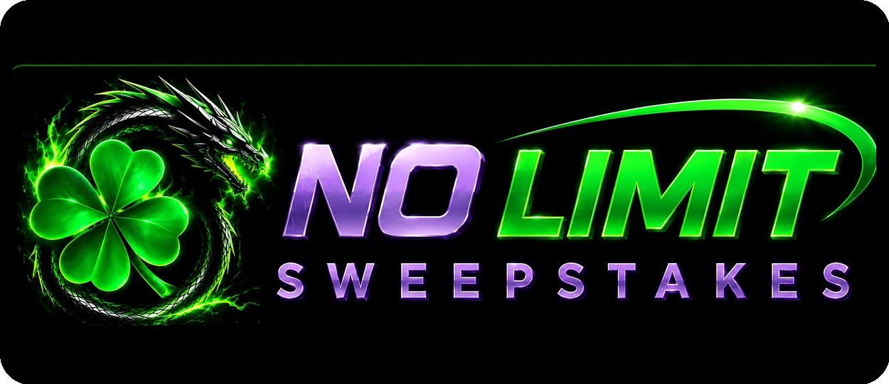 No Limit Sweepstakes dragon clover logo